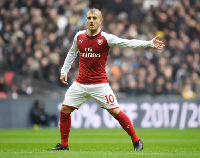 Framed Print : Jack Wilshere in Action: Tottenham vs. Arsenal, Premier League 2017-18