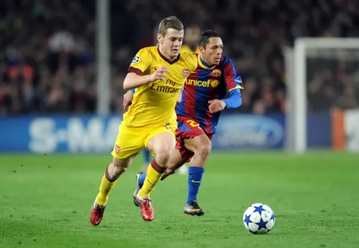 Framed Print : Jack WIlshere (Arsenal) Adriano (Barcelona). Barcelona 3: 1 Arsenal. UEFA Champions League Framed Print : Jack WIlshere (Arsenal) Adriano (Barcelona). Barcelona 3: 1 Arsenal. UEFA Champions League