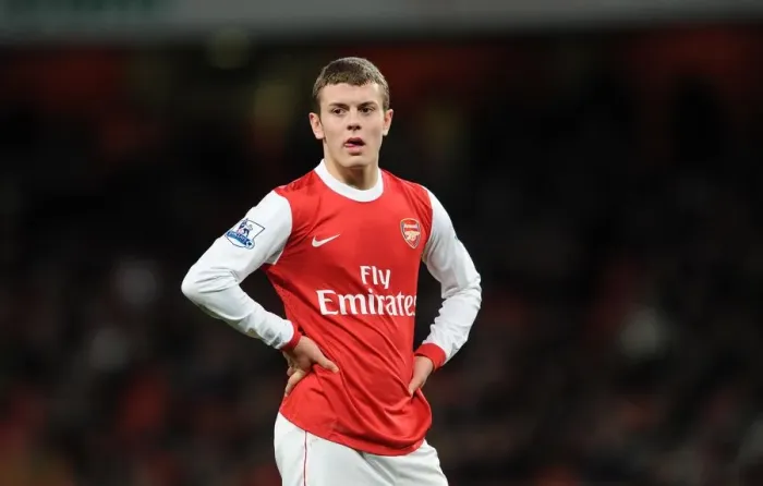 Framed Print : Jack Wilshere (Arsenal). Arsenal 3: 0 Wigan Athletic. Barclays Premier League