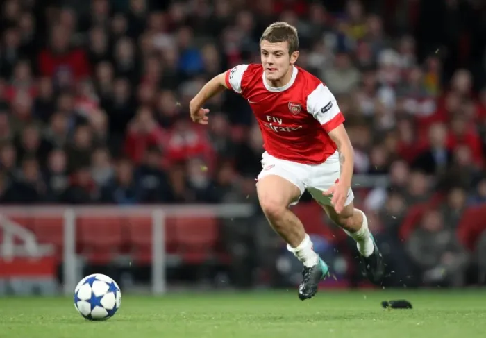 Framed Print : Jack Wilshere (Arsenal). Arsenal 5: 1 Shaktar Donetsk. UEFA Champions League