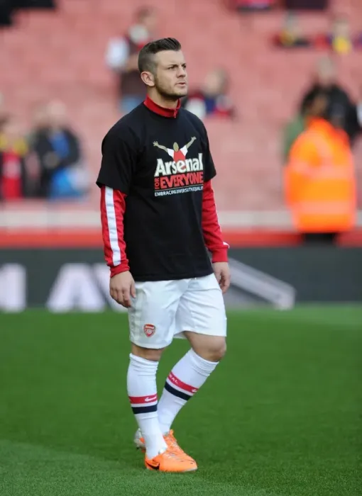 Framed Print : Jack Wilshere (Arsenal) in his Arsenal for Everyone T Shirt. Arsenal 4: 1 Sunderland Framed Print : Jack Wilshere (Arsenal) in his Arsenal for Everyone T Shirt. Arsenal 4: 1 Sunderland