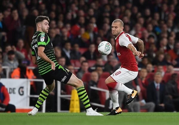 Jack Wilshere (Arsenal) Ben Whiteman (Doncaster). Arsenal 1:0 Doncaster. The Carabao Cup