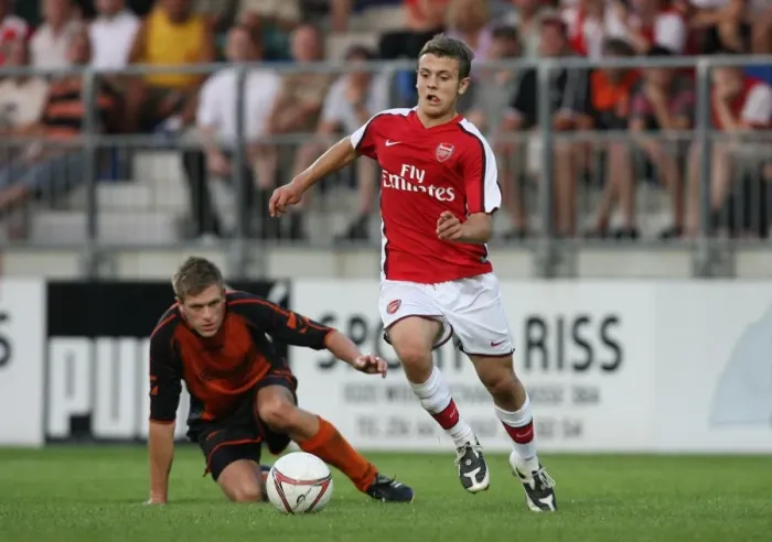 Framed Print : Jack Wilshere (Arsenal) Christian Stibi (Burgenland)