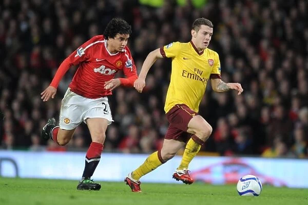 Jack Wilshere (Arsenal) Fabio da Silva (Man United). Manchester United 2:0 Arsenal