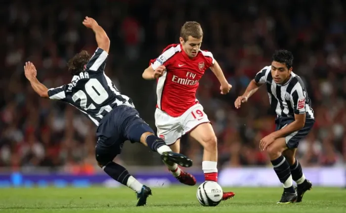 Framed Print : Jack Wilshere (Arsenal) Filipe Teixeira and Gonzalo Jara (WBA) Framed Print : Jack Wilshere (Arsenal) Filipe Teixeira and Gonzalo Jara (WBA)
