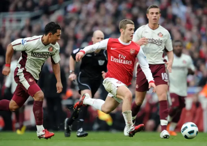 Framed Print : Jack Wilshere (Arsenal) Kieran Richardson (Sunderland). Arsenal 0: 0 Sunderland Framed Print : Jack Wilshere (Arsenal) Kieran Richardson (Sunderland). Arsenal 0: 0 Sunderland
