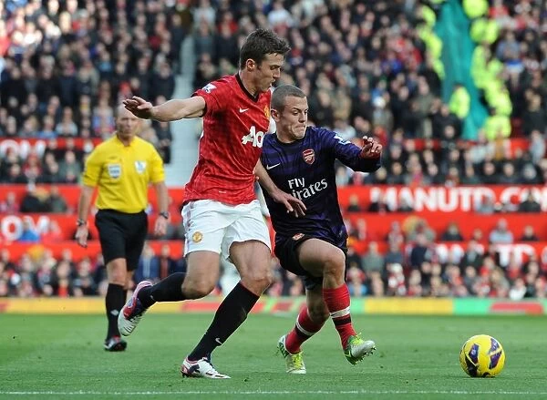 Jack Wilshere (Arsenal) Michael Carrick (Man Utd). Manchester United 2:1 Arsenal