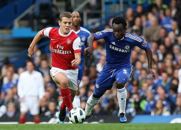 Jack Wilshere (Arsenal) Michael Essien (Chelsea). Chelsea 2: 0 Arsenal. Barclays Premier League