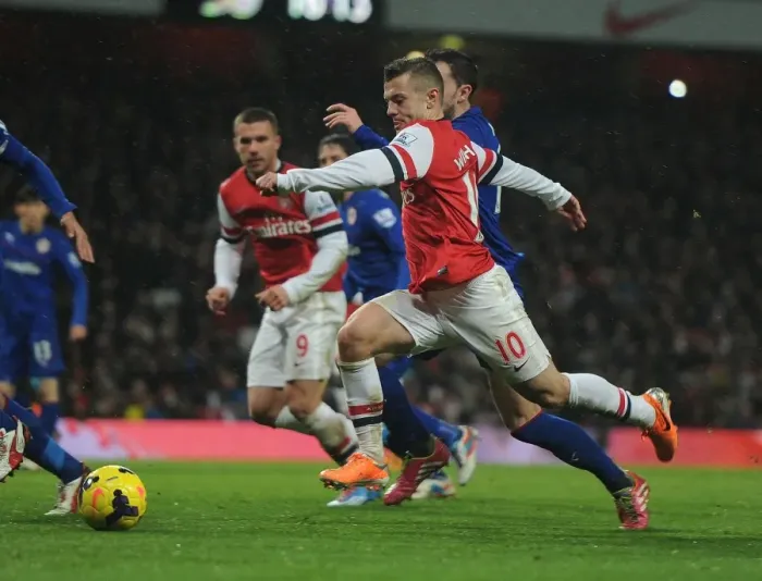 Framed Print : Jack Wilshere: Arsenal Midfielder in Action Framed Print : Jack Wilshere: Arsenal Midfielder in Action
