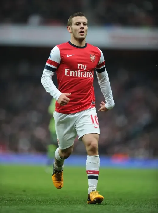 Framed Print : Jack Wilshere: Arsenal Midfielder in Action against Aston Villa, Premier League 2012-13