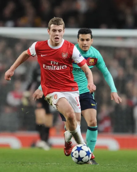 Framed Print : Jack Wilshere (Arsenal) Pedro Rodriguez (Barcelona). Arsenal 2: 1 Barcelona Framed Print : Jack Wilshere (Arsenal) Pedro Rodriguez (Barcelona). Arsenal 2: 1 Barcelona