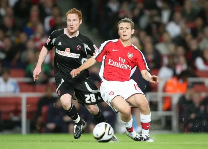 Framed Print : Jack Wilshere (Arsenal) Stephen Quinn (Sheffield United) Framed Print : Jack Wilshere (Arsenal) Stephen Quinn (Sheffield United)