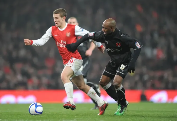 Framed Print : Jack Wilshere (Arsenal) Terrell Forbes (Orient). Arsenal 5: 0 Leyton Orient Framed Print : Jack Wilshere (Arsenal) Terrell Forbes (Orient). Arsenal 5: 0 Leyton Orient