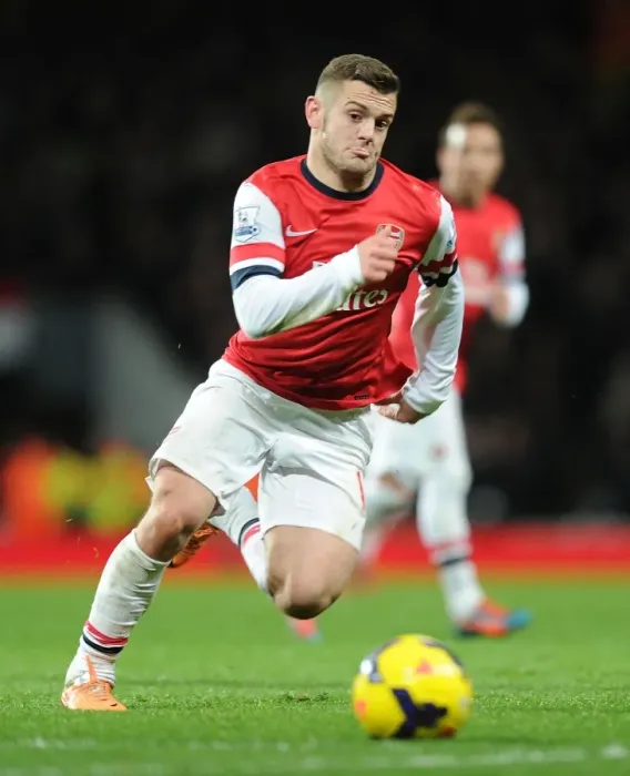 Framed Print : Jack Wilshere: Arsenal vs Manchester United, Premier League 2013-14 - In Action Framed Print : Jack Wilshere: Arsenal vs Manchester United, Premier League 2013-14 - In Action