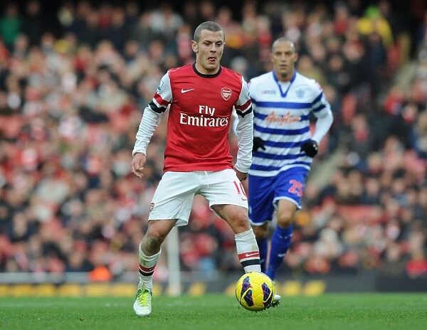 Jack Wilshere: Arsenal's Midfield Maestro in Action Against Queens Park Rangers, Premier League 2012-13