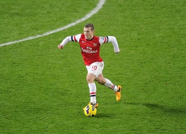 Jack Wilshere: Arsenal's Midfield Maestro in Action Against West Ham United, Premier League 2012-13