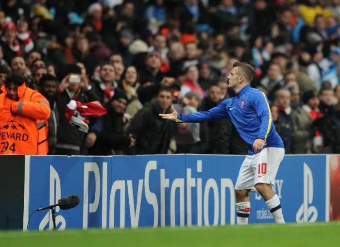 Framed Print : Jack Wilshere Celebrates with Arsenal Fans after Arsenal v Marseille UEFA Champions League Match, 2013 Framed Print : Jack Wilshere Celebrates with Arsenal Fans after Arsenal v Marseille UEFA Champions League Match, 2013