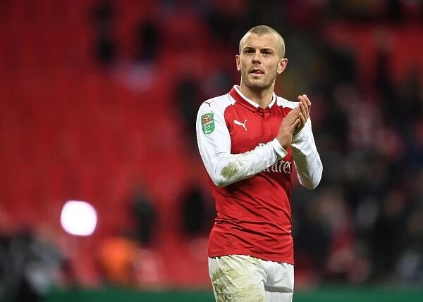 Jack Wilshere Celebrates Carabao Cup Victory with Arsenal Fans