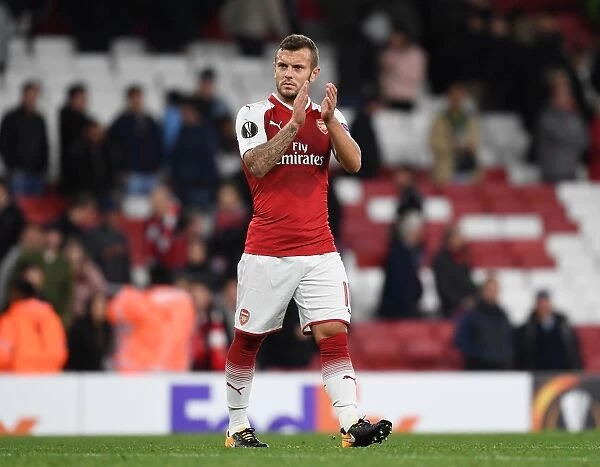 Jack Wilshere Celebrates Europa League Victory with Arsenal Fans (2017-18)