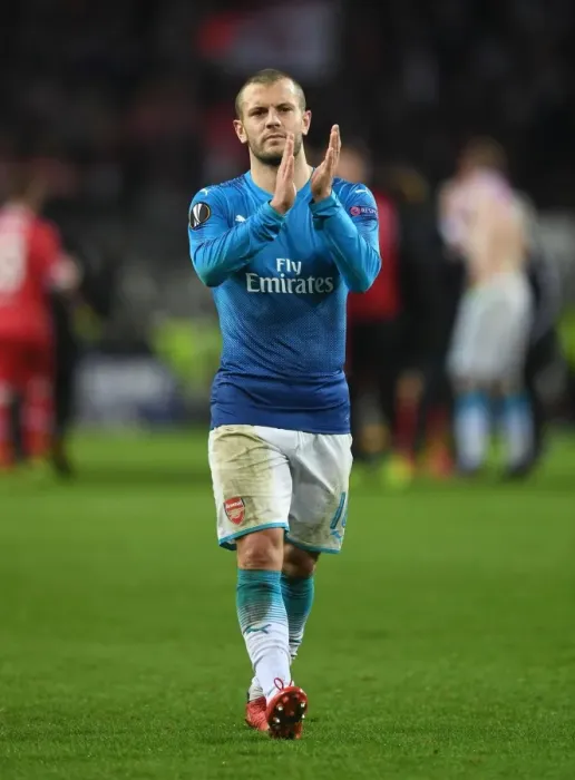 Framed Print : Jack Wilshere Celebrates Europa League Victory with Arsenal Fans