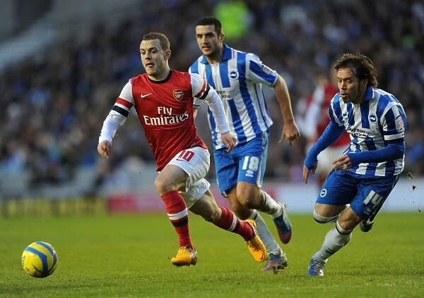 Jack Wilshere Faces Off Against Gary Dicker and Inigo Calderon in FA Cup Clash
