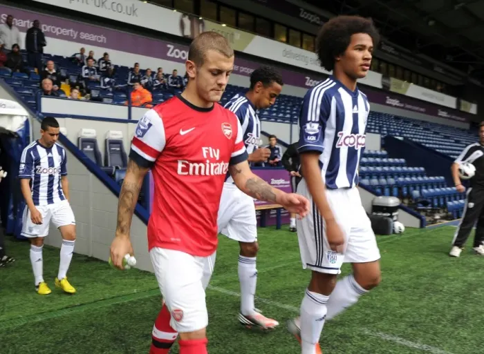 Framed Print : Jack Wilshere Faces Off Against Isiah Brown: West Bromwich Albion U21 vs. Arsenal U21, 2012-13 Framed Print : Jack Wilshere Faces Off Against Isiah Brown: West Bromwich Albion U21 vs. Arsenal U21, 2012-13