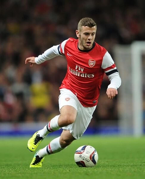 Jack Wilshere Focuses in Arsenal's Capital One Cup Clash Against Chelsea