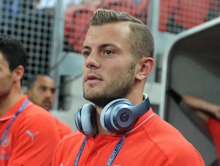 Framed Print : Jack Wilshere Gears Up for Arsenal's Clash against Singapore XI