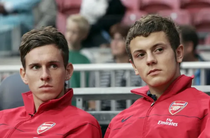 Framed Print : Jack Wilshere and Mark Randall (Arsenal)