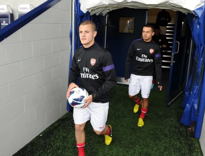 Framed Print : Jack Wilshere and Nico Yennaris Lead Arsenal U21 to Victory over West Bromwich Albion U21