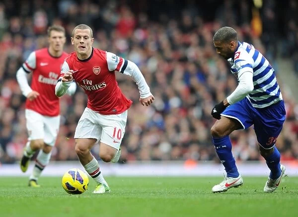 Jack Wilshere Outmaneuvers Armand Traore: Arsenal vs. Queens Park Rangers, 2012-13 Premier League