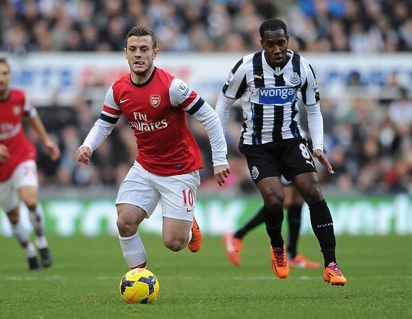 Jack Wilshere Outmaneuvers Moussa Sissoko: A Battle in the Midfield - Newcastle United vs Arsenal (2013-14)