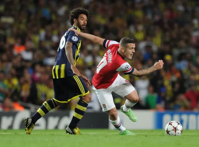 Framed Print : Jack Wilshere Overpowers Christian: Arsenal's Champions League Battle against Fenerbahce Framed Print : Jack Wilshere Overpowers Christian: Arsenal's Champions League Battle against Fenerbahce