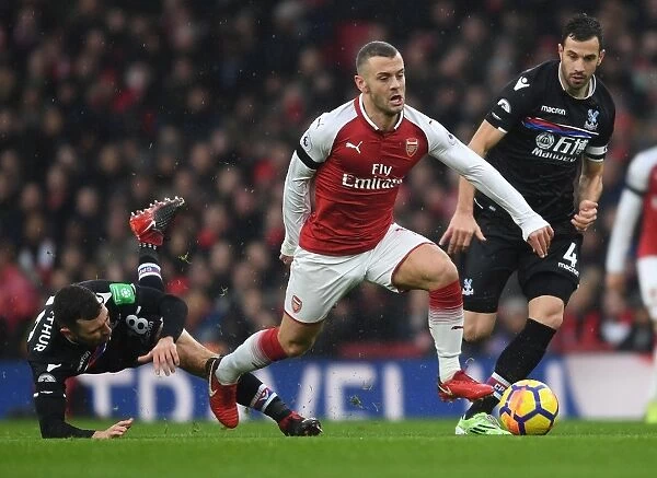 Jack Wilshere Overpowers Milivojevic and McArthur: Arsenal vs Crystal Palace, Premier League 2017-18