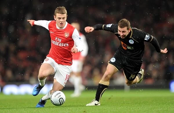 Jack Wilshere vs. James McArthur: Arsenal's Victory Over Wigan Athletic in the Carling Cup Quarterfinals (30 / 11 / 10)