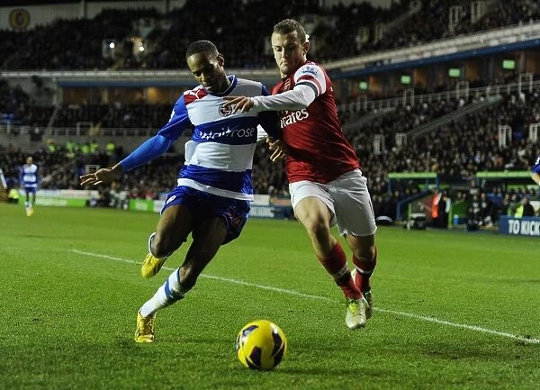 Jack Wilshere vs. Jimmy Kebe: Intense Battle in Reading vs. Arsenal (2012-13 Premier League)