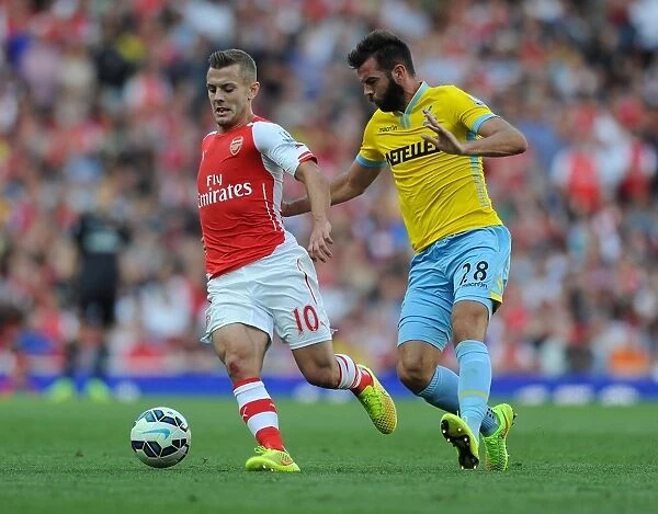 Jack Wilshere vs Joe Ledley: Battle in the Midfield - Arsenal vs Crystal Palace, Premier League 2014 / 15