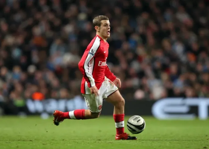 Framed Print : Jack Wilshere vs Manchester City: Arsenal's Defeat in the Carling Cup 5th Round (3-0)