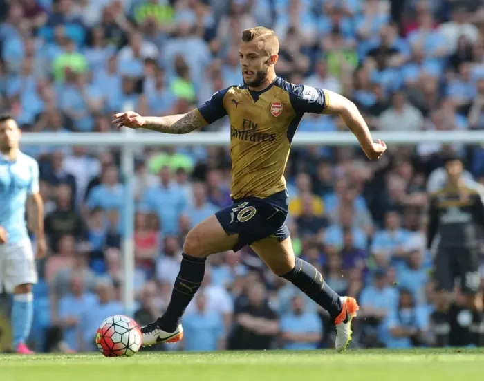 Framed Print : Jack Wilshere vs Manchester City: Premier League Battle (May 2016)