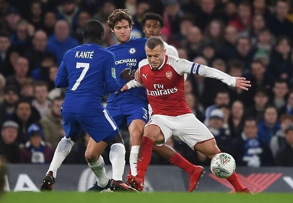 Jack Wilshere vs. Marcos Alonso and N'Golo Kante: Carabao Cup Semi-Final Showdown at Stamford Bridge