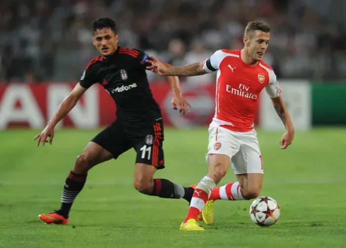 Framed Print : Jack Wilshere vs Mustafa Pektemek: Battle in Istanbul - Arsenal vs Besiktas, UEFA Champions League Qualifiers 2014 Framed Print : Jack Wilshere vs Mustafa Pektemek: Battle in Istanbul - Arsenal vs Besiktas, UEFA Champions League Qualifiers 2014