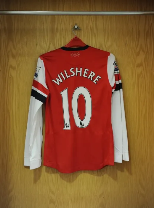 Framed Print : Jack Wilshere's Arsenal Shirt at Emirates Stadium (Arsenal vs Aston Villa, Premier League 2012-13) Framed Print : Jack Wilshere's Arsenal Shirt at Emirates Stadium (Arsenal vs Aston Villa, Premier League 2012-13)
