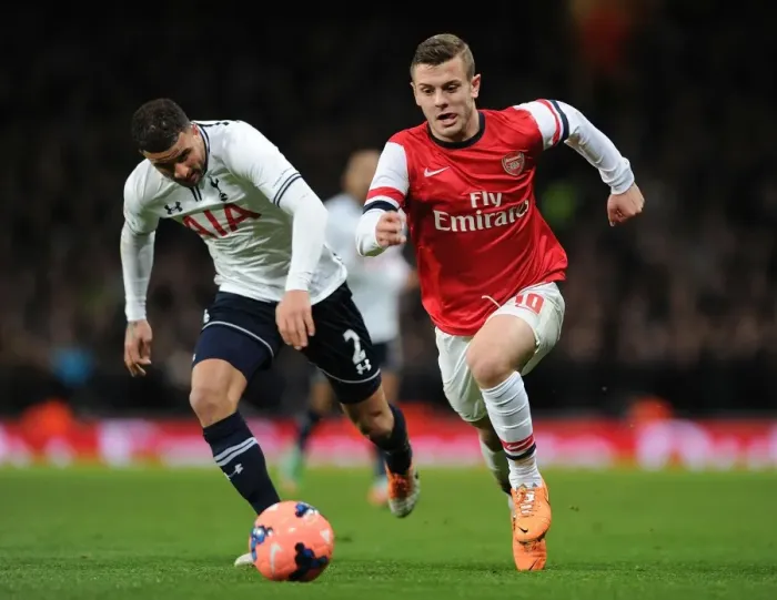 Framed Print : Jack Wilshere's Electrifying Run: Arsenal Star Outmaneuvers Kyle Walker in FA Cup Clash Framed Print : Jack Wilshere's Electrifying Run: Arsenal Star Outmaneuvers Kyle Walker in FA Cup Clash