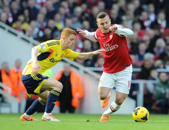 Framed Print : Jack Wilshere's Midfield Magic: Outmaneuvering Jack Colback (Arsenal vs Sunderland, Premier League 2013-14) Framed Print : Jack Wilshere's Midfield Magic: Outmaneuvering Jack Colback (Arsenal vs Sunderland, Premier League 2013-14)