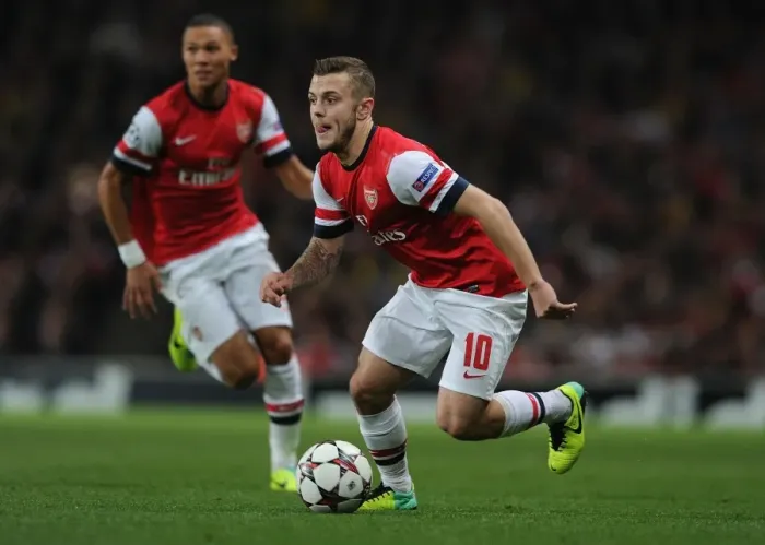 Framed Print : Jack Wilshere's Midfield Masterclass: Arsenal vs. Napoli in the Champions League, 2013-14