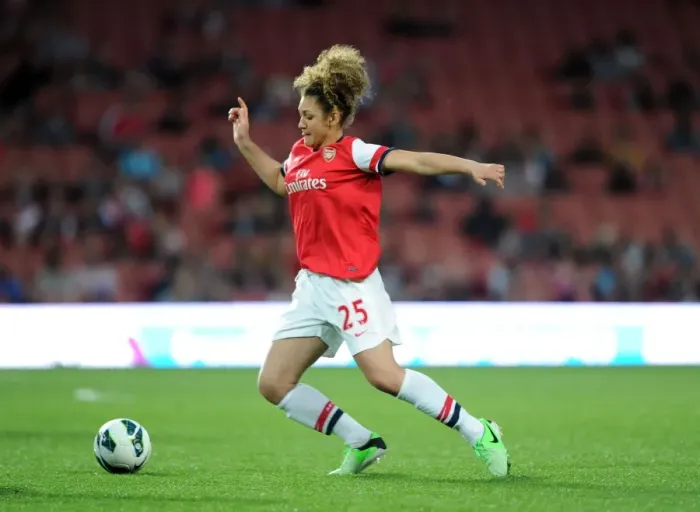 Framed Print : Jade Bailey: Arsenal Ladies Star in FA WSL Action against Liverpool FC, 2013