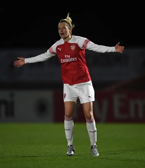 Framed Print : Janni Arnth in Action: Arsenal Women vs. Birmingham City Women (FA WSL Continental Tyres Cup) Framed Print : Janni Arnth in Action: Arsenal Women vs. Birmingham City Women (FA WSL Continental Tyres Cup)