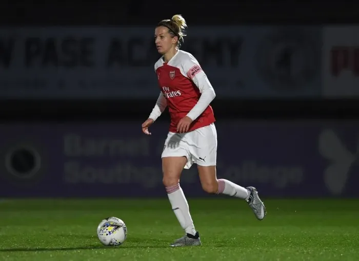 Framed Print : Janni Arnth in Action: Arsenal Women vs Birmingham City Women (FA WSL Continental Tyres Cup) Framed Print : Janni Arnth in Action: Arsenal Women vs Birmingham City Women (FA WSL Continental Tyres Cup)