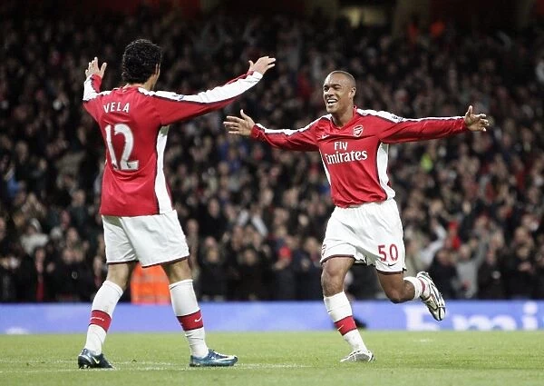 Jay Simpson and Carlos Vela: Double Trouble - Arsenal's Unforgettable 3:0 Victory Over Wigan Athletic in the Carling Cup