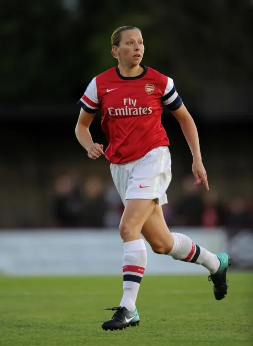 Framed Print : Jayne Ludlow in Action: Arsenal Ladies vs. Bristol Academy WFC, FA WSL (2012)